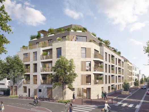 Appartement à vendre - neuf 448 000 € 3 pièces 2 chambres 59,4 m² dès le 30/09/2027 Reine Blanche Gentilly 94250