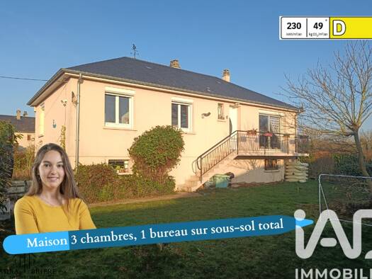 Maison de plain-pied à vendre 209 000 € 6 pièces 3 chambres 95 m² 905 m² de terrain Mesnil-sur-l'Estrée 27650