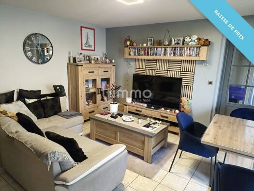 Appartement à vendre 147 000 € 2 pièces 1 chambre 45,6 m² Étage 2/3 Nord Ouest Wittelsheim 68310