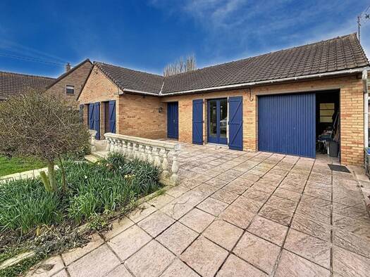 Maison de plain-pied à vendre 264 990 € 5 pièces 3 chambres 118 m² 1 658 m² de terrain Polincove 62370