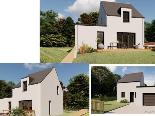 Terrain avec maison neuve à vendre 356 000 € 4 pièces 3 chambres 80 m² 570 m² de terrain Saint-Gildas-de-Rhuys 56730