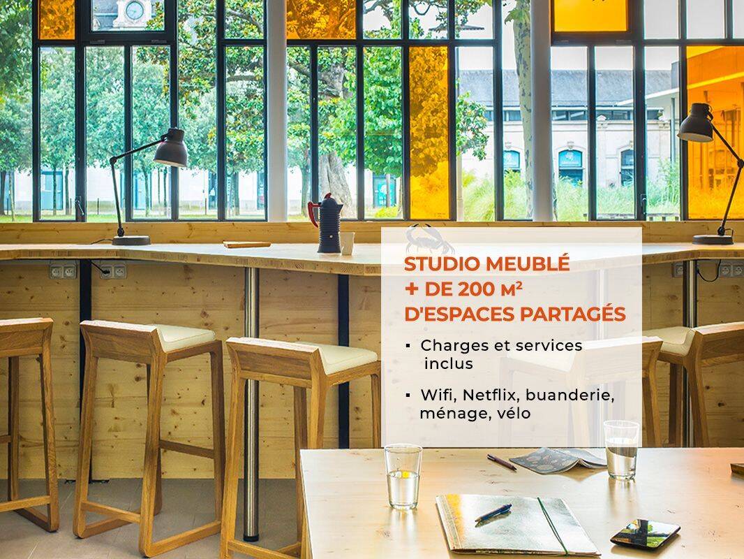 Appartement 1 pièce 21 m² · à Nantes · 21 m² · 953 €/mois