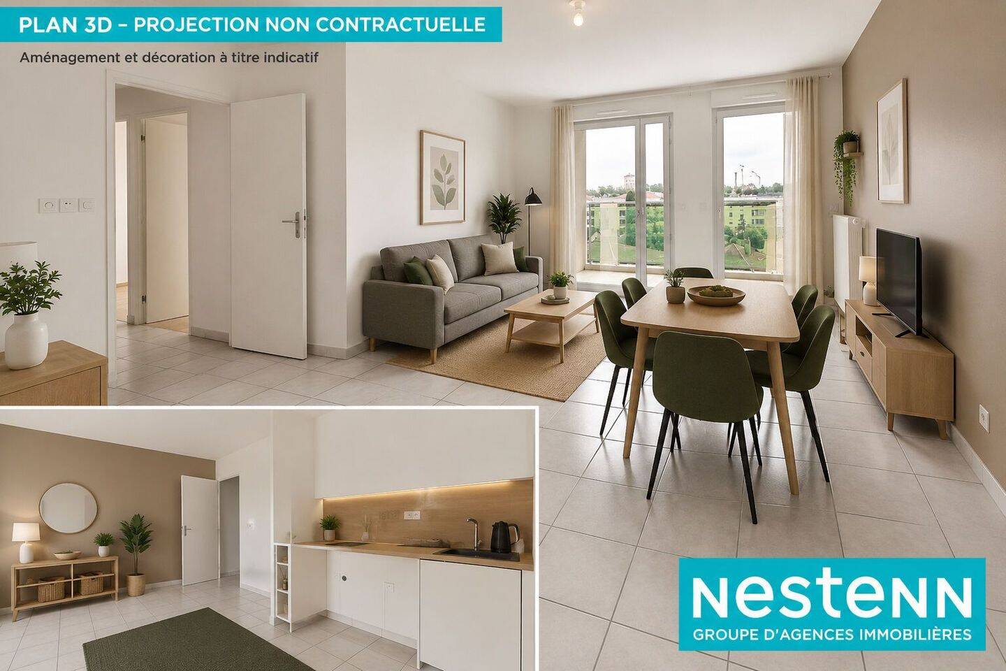 Appartement 3 pièces 68 m² · à Décines-Charpieu · 67,5 m² · 222 000 €