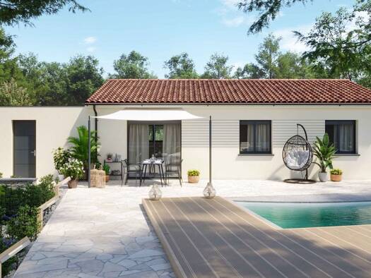 Terrain avec maison neuve à vendre 233 000 € 3 pièces 2 chambres 75 m² 955 m² de terrain Vacquiers 31340