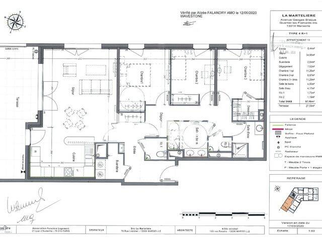 Appartement 4 pièces 97 m² · à Marseille 14ème Arrondissement · 97,2 m² · 1 099 €