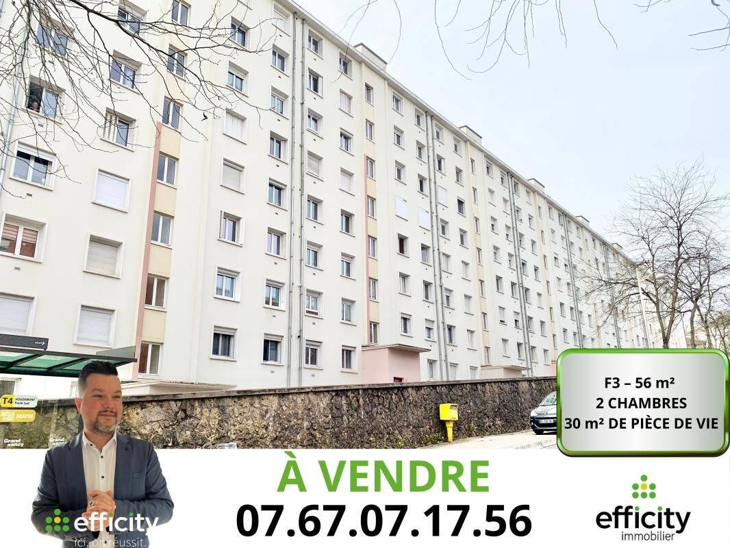 Appartement 3 pièces 56 m² · à Nancy · 56 m² · 109 000 €