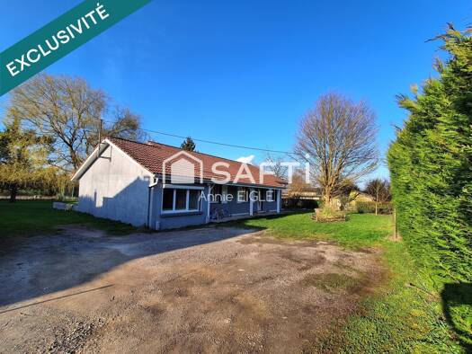 Maison de plain-pied à vendre 199 000 € 5 pièces 4 chambres 110 m² 4 485 m² de terrain Nixéville-Blercourt 55120