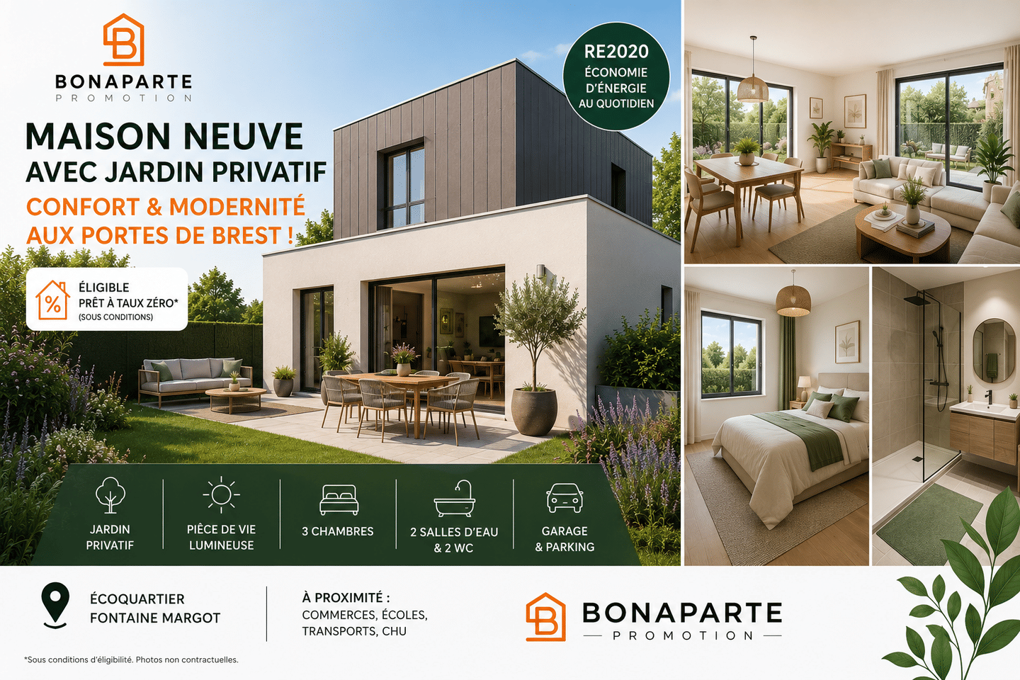 Maison 4 pièces 85 m² · à Brest · 85 m² · 314 900 €