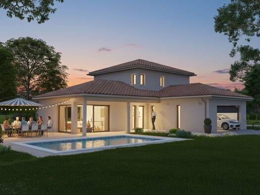 Terrain avec maison neuve à vendre 269 000 € 4 pièces 3 chambres 100 m² 970 m² de terrain Tournus 71700