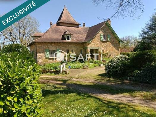 Maison de plain-pied à vendre 350 000 € 7 pièces 5 chambres 209 m² 4 192 m² de terrain Naussac 12700
