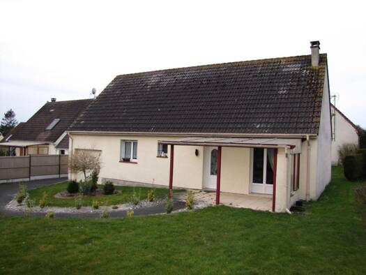 Maison de plain-pied à vendre 178 820 € 4 pièces 3 chambres 89 m² 1 251 m² de terrain Saint-Riquier 80135