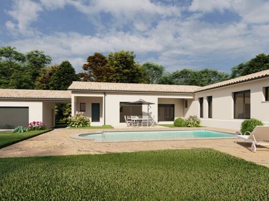 Terrain avec maison neuve à vendre 270 000 € 4 pièces 3 chambres 110 m² 850 m² de terrain Centre Ville Langon 33210