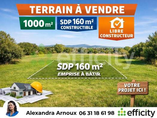 Terrain constructible viabilisé à vendre 640 000 € 1 060 m² de terrain Pont de l'Arc Aix-en-Provence 13080