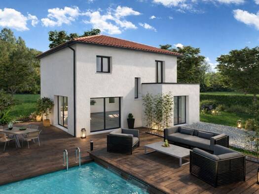 Terrain avec maison neuve à vendre 328 900 € 4 pièces 3 chambres 95 m² 550 m² de terrain Ruy-Montceau 38300