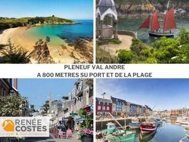 Maison en viager occupé Bouquet 550 900 € 7 pièces 5 chambres 170 m² 800 m² de terrain Pleneuf Val Andre 22370
