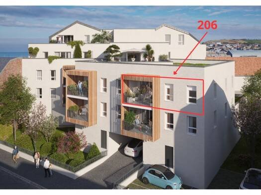 Appartement à vendre - neuf 379 000 € 3 pièces 2 chambres 81 m² dès le 30/09/2027 Moderne Le Tréport 76470