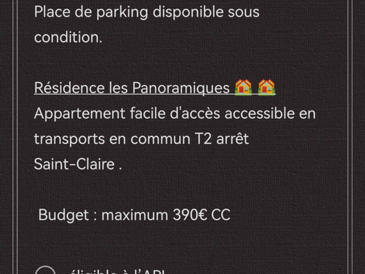 Appartement à louer 390 € 4 pièces 3 chambres 66 m² Étage 5/11 Grand Mare Rouen 76000