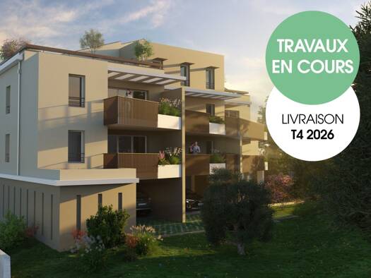 Appartement à vendre - neuf 215 000 € 2 pièces 1 chambre 45,1 m² 1er étage La Valentine-Les Hautes Viougues Salon-de-Provence 13300