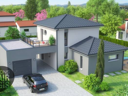 Terrain avec maison neuve à vendre 555 000 € 4 pièces 3 chambres 110 m² 700 m² de terrain Pugny-Chatenod 73100