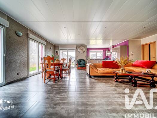 Maison de plain-pied à vendre 349 000 € 5 pièces 3 chambres 127 m² 560 m² de terrain Budange-Edange-Les Chênes Fameck 57290