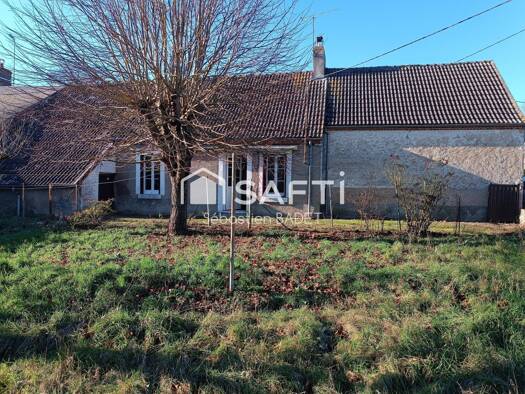 Maison à vendre 49 000 € 3 pièces 2 chambres 64 m² 625 m² de terrain Paudy 36260