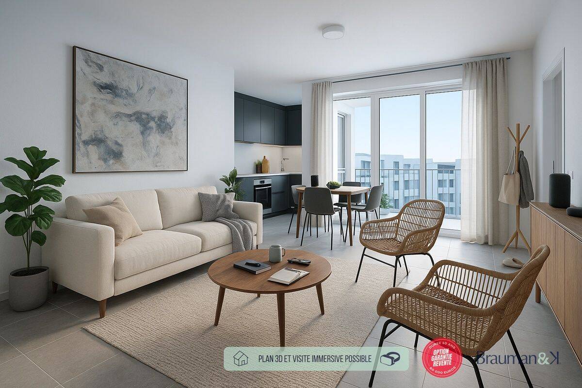 Appartement 3 pièces 63 m² · à La Roche-sur-Yon · 63 m² · 202 900 €