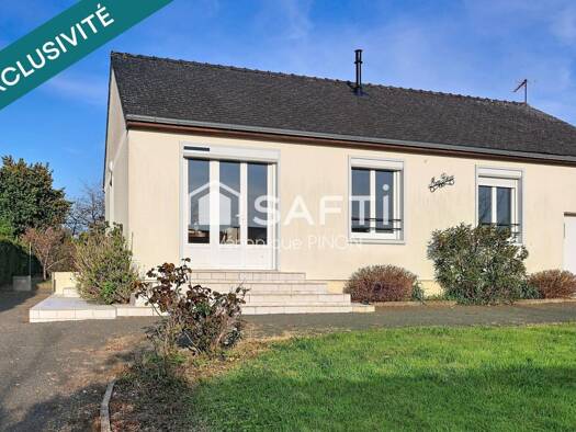 Maison de plain-pied à vendre 141 000 € 3 pièces 2 chambres 69 m² 978 m² de terrain Saulges 53340