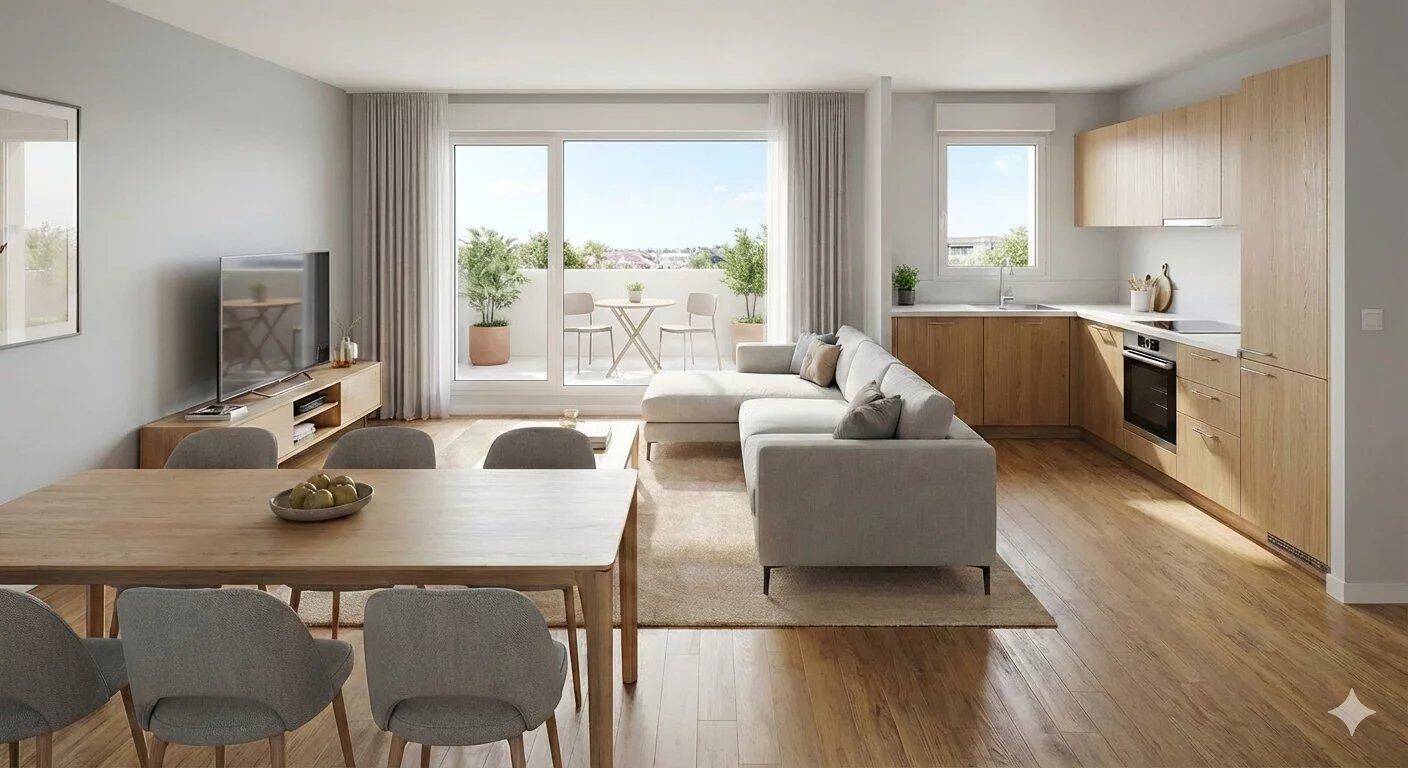 Appartement 3 pièces 55 m² · à Marcq-en-Barœul · 55 m² · 323 000 €
