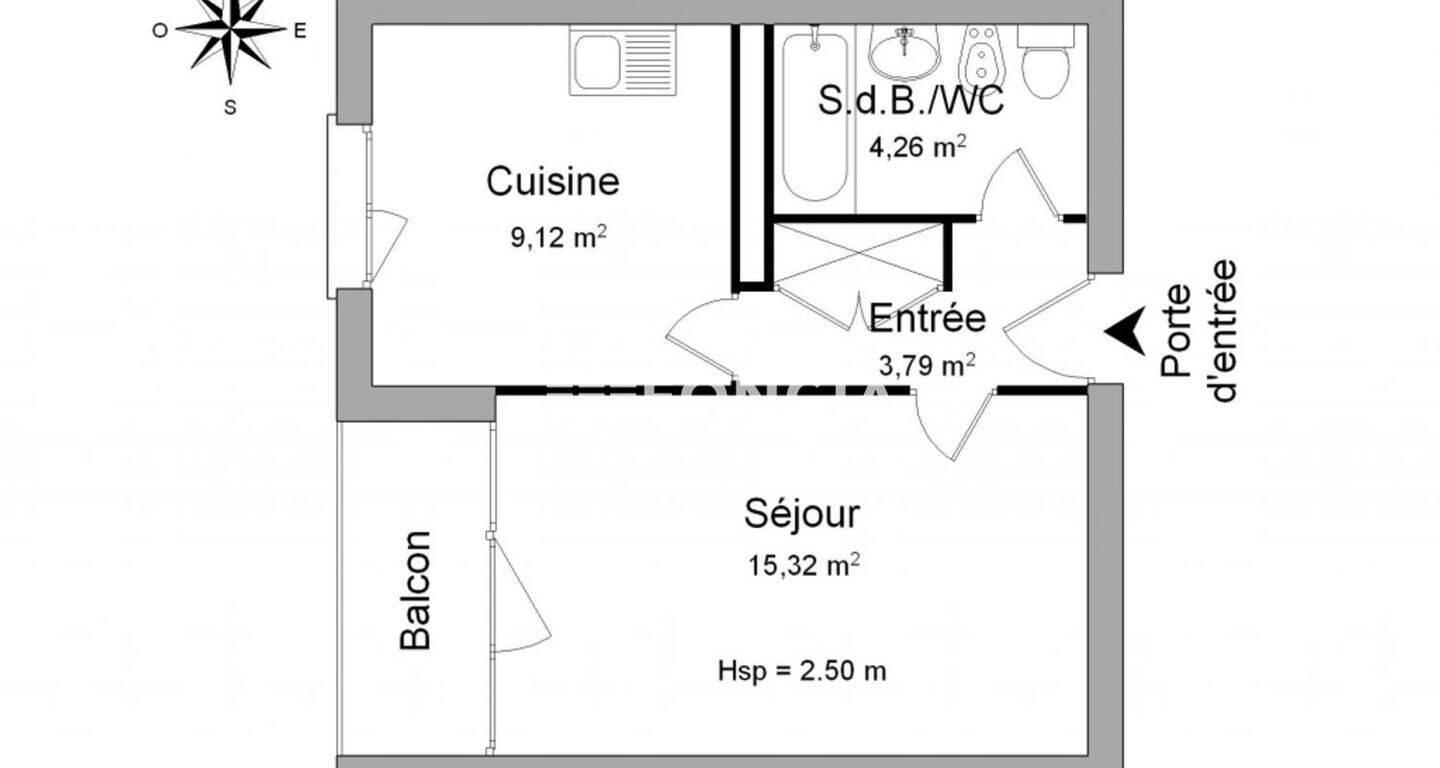 Appartement 1 pièce 32 m² · à Limoges · 32,5 m² · 379 €/mois