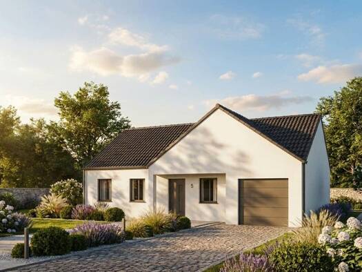 Terrain avec maison neuve à vendre 302 157 € 4 pièces 3 chambres 78 m² 849 m² de terrain Parçay-Meslay 37210