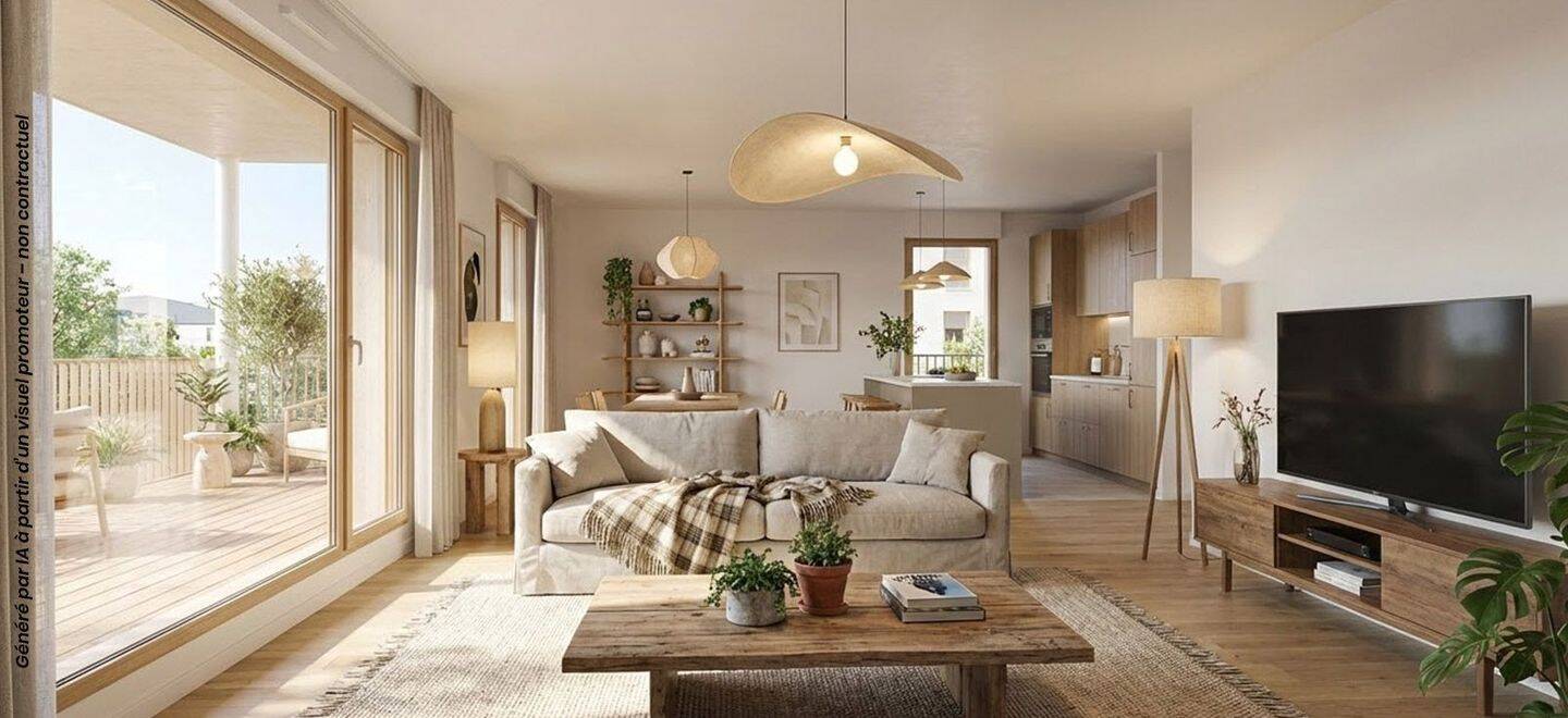Appartement 2 pièces 40 m² · à Angers · 39,8 m² · 161 767 €