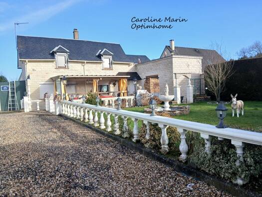 Maison de plain-pied à vendre 250 000 € 7 pièces 4 chambres 190 m² 827 m² de terrain Saint-Ouen-de-Thouberville 27310