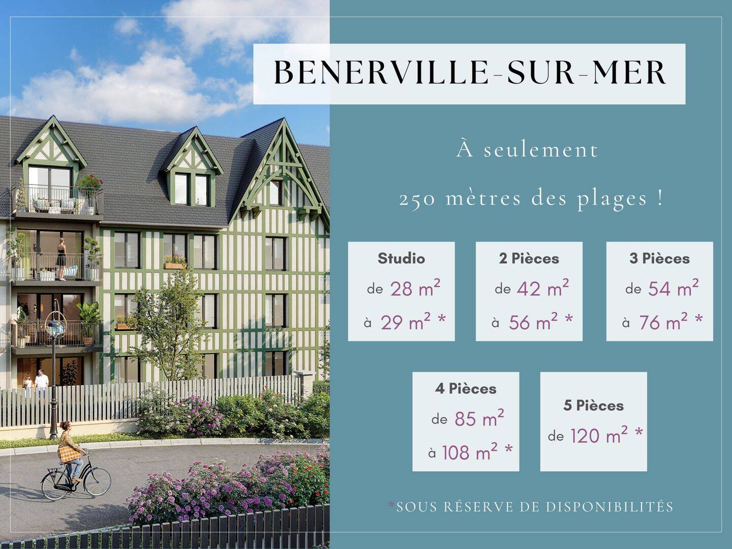 Appartement 3 pièces 64 m² · à Benerville-sur-Mer · 64 m² · 520 000 €