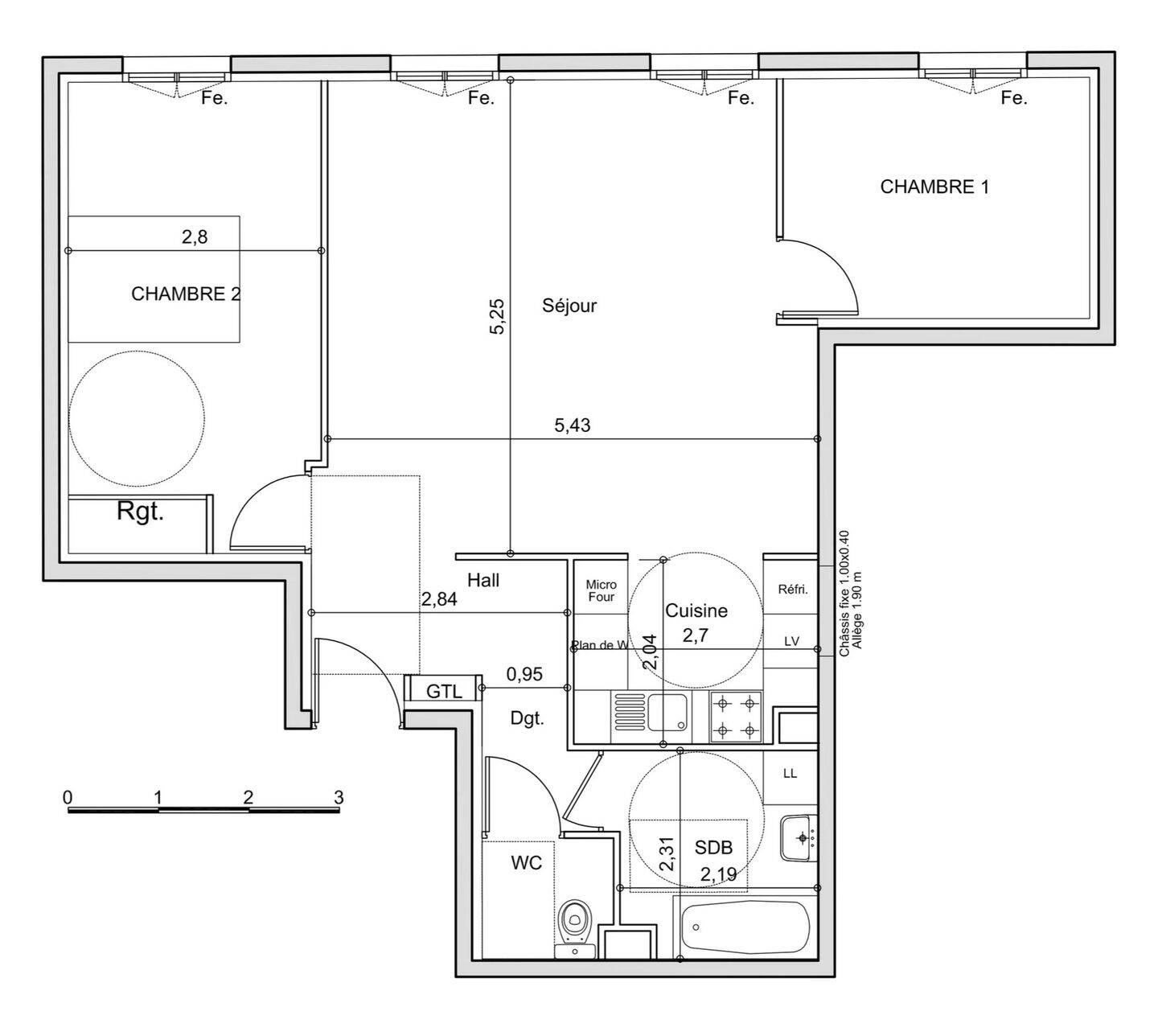Appartement 3 pièces 70 m² · à Le Kremlin-Bicêtre · 70 m² · 408 700 €