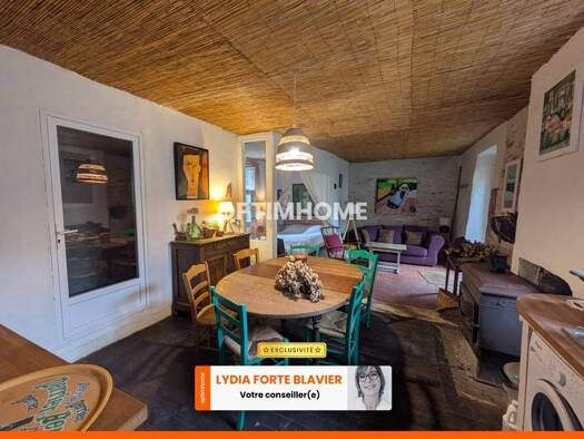 Maison de plain-pied à vendre 98 550 € 4 pièces 2 chambres 78 m² 750 m² de terrain Cuzion 36190