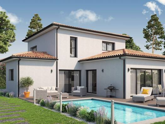 Terrain avec maison neuve à vendre 576 521 € 5 pièces 4 chambres 148 m² 937 m² de terrain Saint-Aubin-de-Médoc 33160