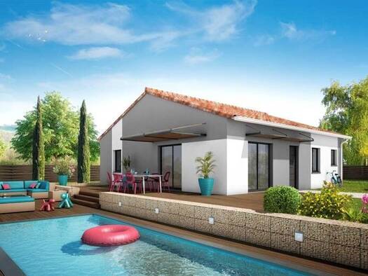 Terrain avec maison neuve à vendre 292 700 € 4 pièces 3 chambres 85 m² 450 m² de terrain Saint-Georges-de-Commiers 38450