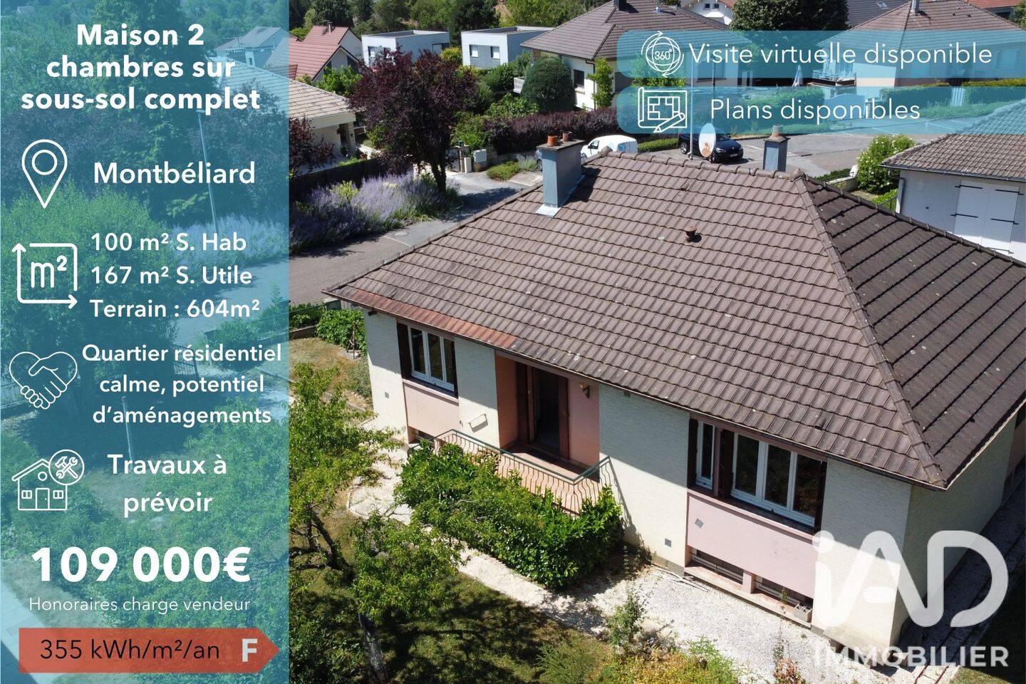 Maison 5 pièces 100 m² · à Montbéliard · 100 m² · 109 000 €