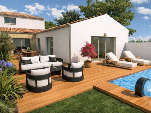 Terrain avec maison neuve à vendre 710 000 € 5 pièces 4 chambres 145 m² 900 m² de terrain Ouest Aytré 17440