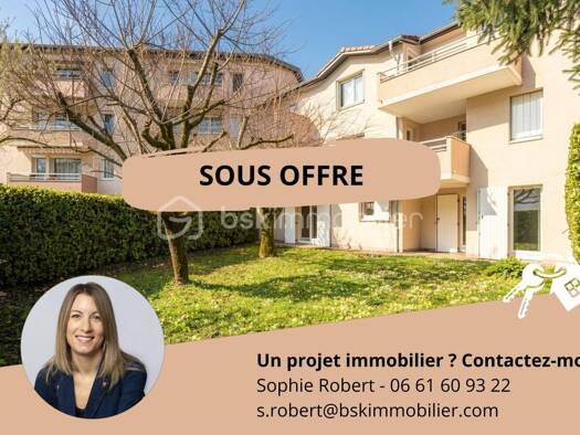 Appartement à vendre 185 000 € 3 pièces 2 chambres 62 m² RDC/2 Plaine du Pont Rouge Claix 38640