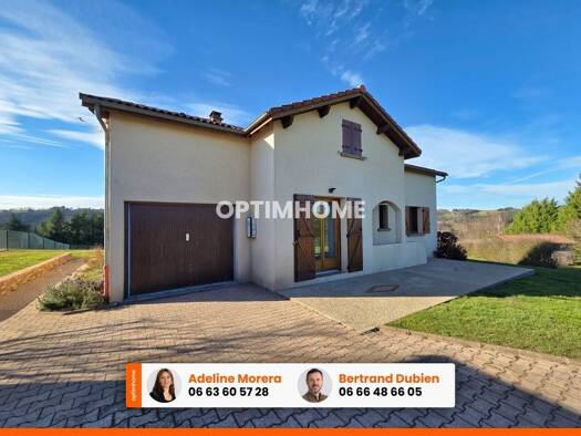 Maison de plain-pied à vendre 229 500 € 4 pièces 3 chambres 86 m² 2 090 m² de terrain Estandeuil 63520