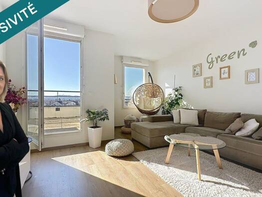 Appartement à vendre 287 000 € 3 pièces 2 chambres 60 m² Étage 3/4 Gros Noyer Ermont 95120