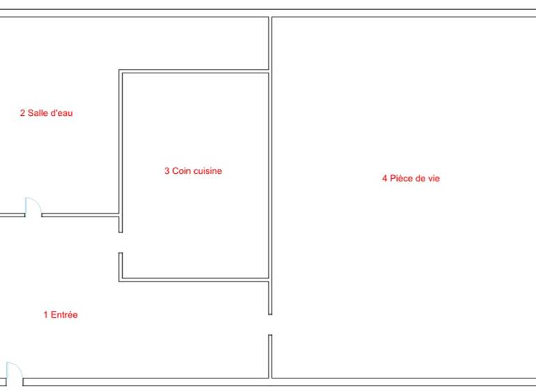 Appartement à vendre - Première occupation 66 000 € 1 pièce 22,2 m² Étage 1/1 Centre Ville Périgueux 24000