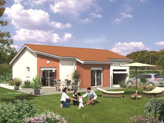 Terrain avec maison neuve à vendre 219 000 € 4 pièces 3 chambres 90,2 m² 483 m² de terrain Saint-Martin-le-Châtel 01310