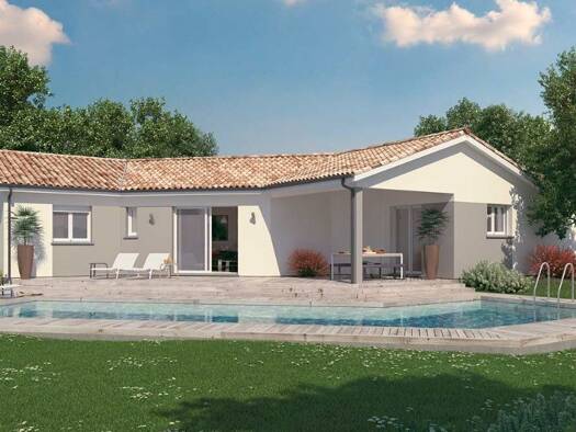 Terrain avec maison neuve à vendre 260 000 € 4 pièces 3 chambres 114 m² 1 000 m² de terrain Saint-Pierre-d'Eyraud 24130