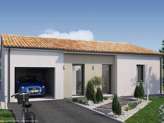Terrain avec maison neuve à vendre 153 488 € 3 pièces 2 chambres 63 m² 1 315 m² de terrain Lamothe-Montravel 24230