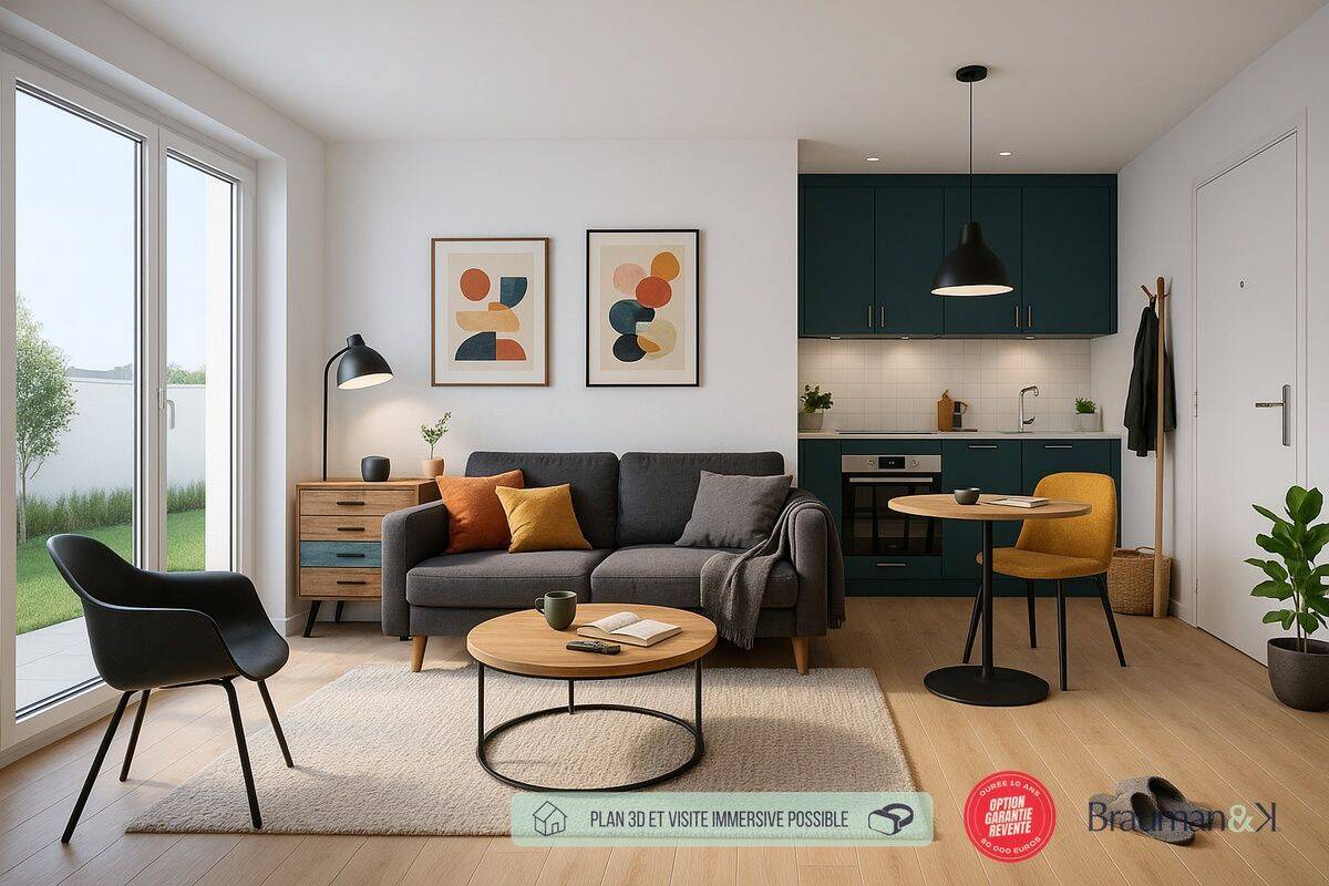 Appartement 2 pièces 44 m² · à Orléans · 44 m² · 135 000 €