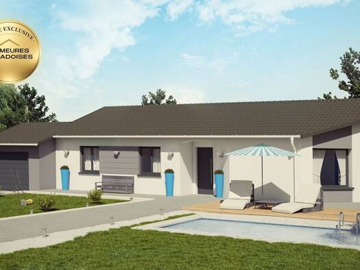 Terrain avec maison neuve à vendre 347 000 € 4 pièces 3 chambres 108 m² 405 m² de terrain Crémieu 38460