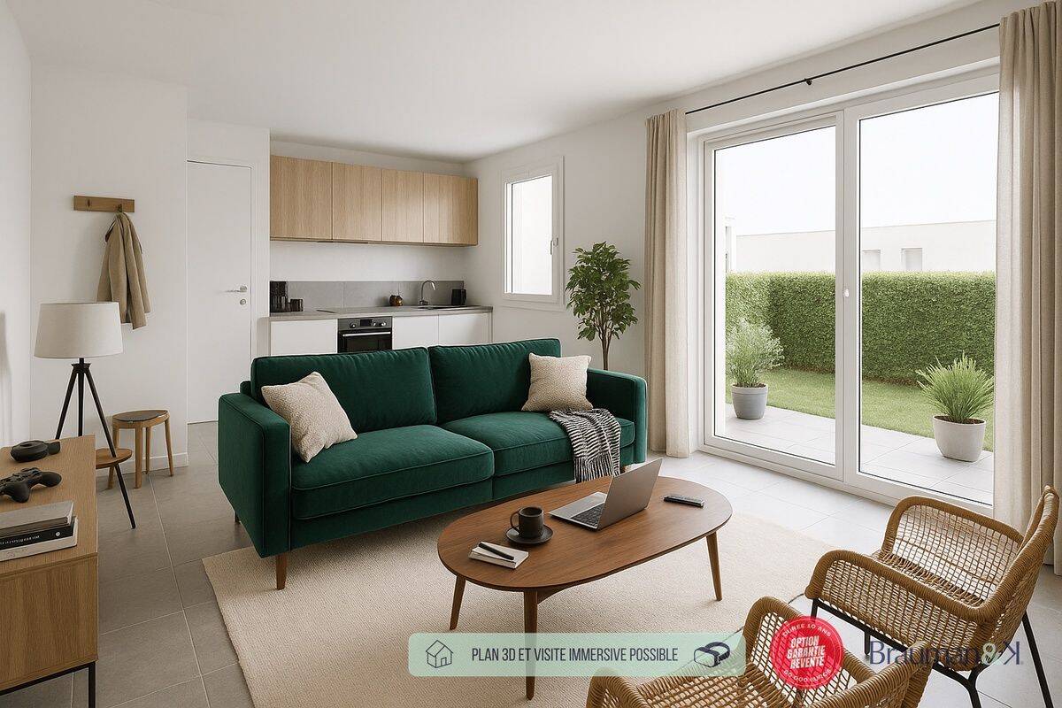 Appartement 1 pièce 30 m² · à L'Hermitage · 30 m² · 126 667 €