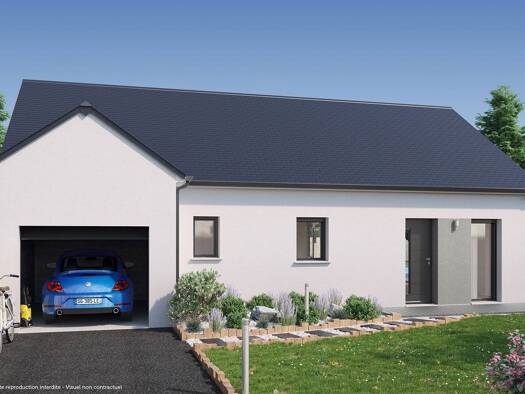 Terrain avec maison neuve à vendre 198 574 € 3 pièces 2 chambres 79 m² 504 m² de terrain Seiches-sur-le-Loir 49140